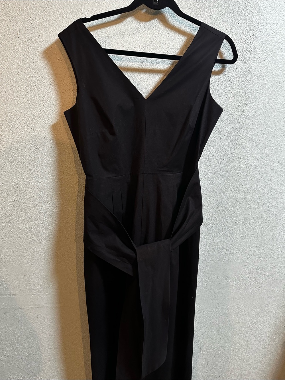 J.Crew Black Wide Leg Belted Jumpsuit Size 4
